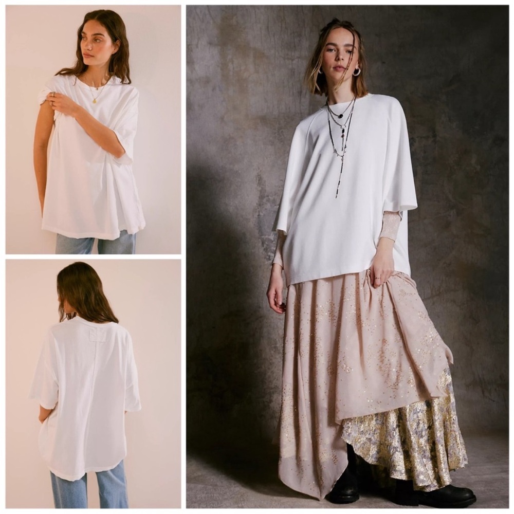 free people We The Free Devon Tee/White   Size: